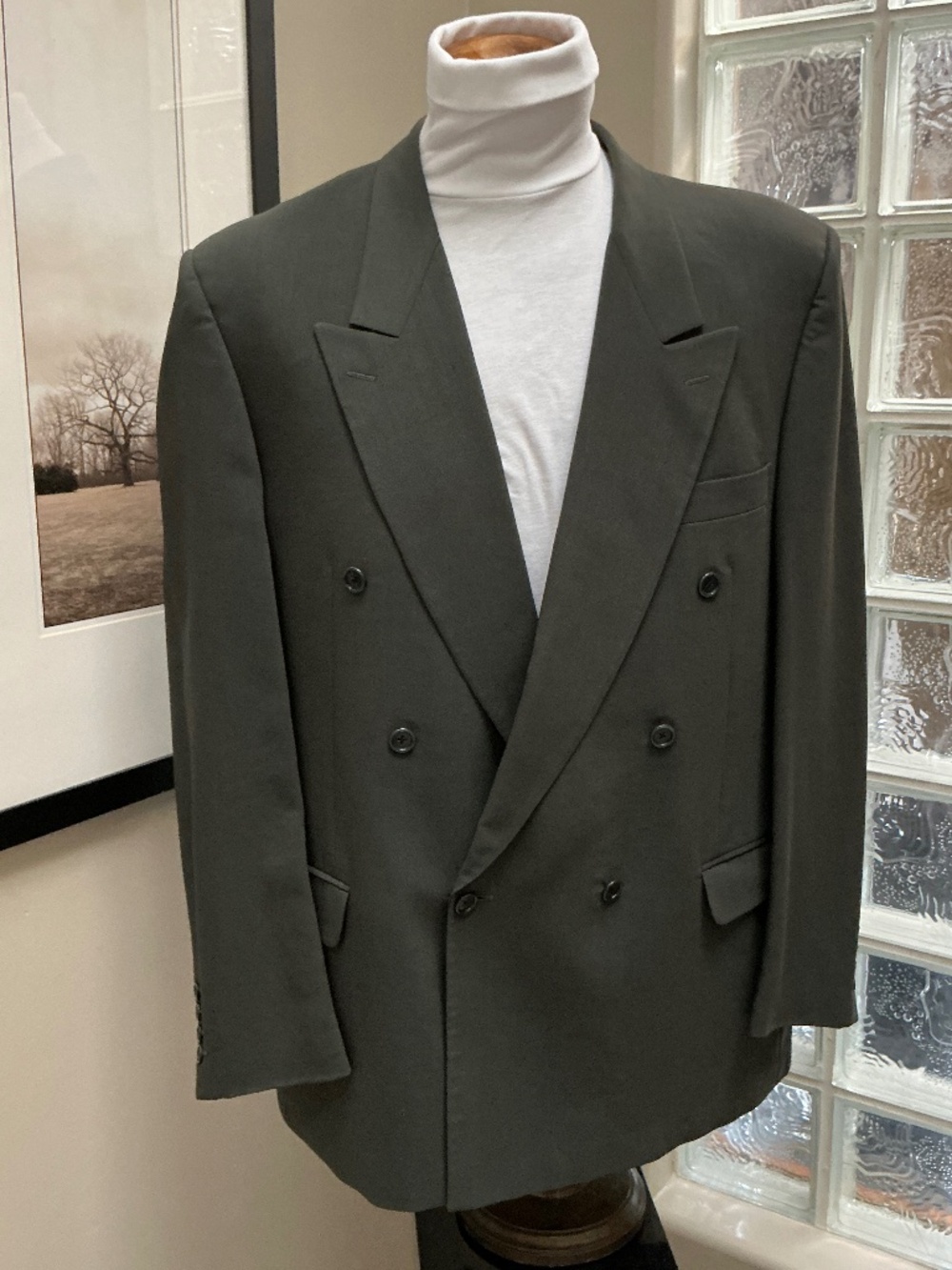 Gianni Filacci Double Breasted Dress Suit Jacket. Size 48L